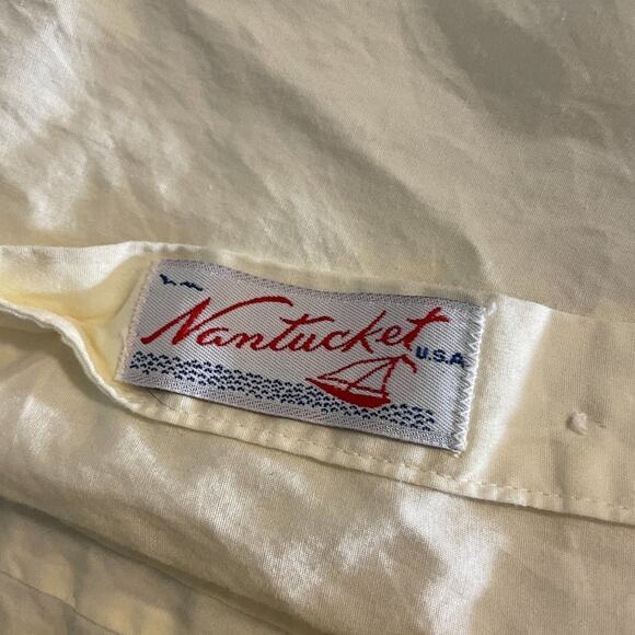 Vintage Nantucket Pintuck Blouse – 1980s Edwardian Style Cotton Top, Size 8 - Picture 11 of 16